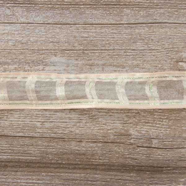 Лента органза "с памятью" SAFISA, 25 мм, 15 м цвет 83, чайная роза. Арт 25256-25мм-83           