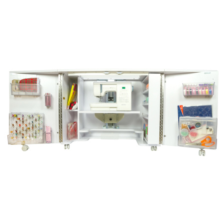 Стол раскладной для швейной машины с раскройным местом DUO, белый. Арт TLM.GXL.P-W001