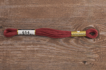 Мулине COSMO однотонный цвет  654       . Арт 25-6/654       