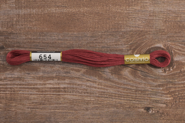 Мулине COSMO однотонный цвет  654       . Арт 25-6/654       