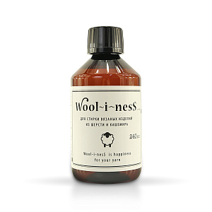 Средство "WOOl~I~NESS" для стирки изделий из шерсти и кашемира, 240 мл