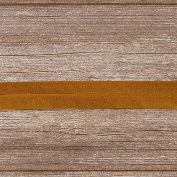 Косая бейка атласная 30 мм, 25 м, цвет 44, бронзовый. Арт 6260-30мм-44            