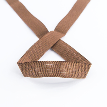 Тесьма киперная хлопковая на блистере SAFISA, 14 мм, 2,5 м , цвет 17, темно-коричневый. Арт P00260C-14мм-17         