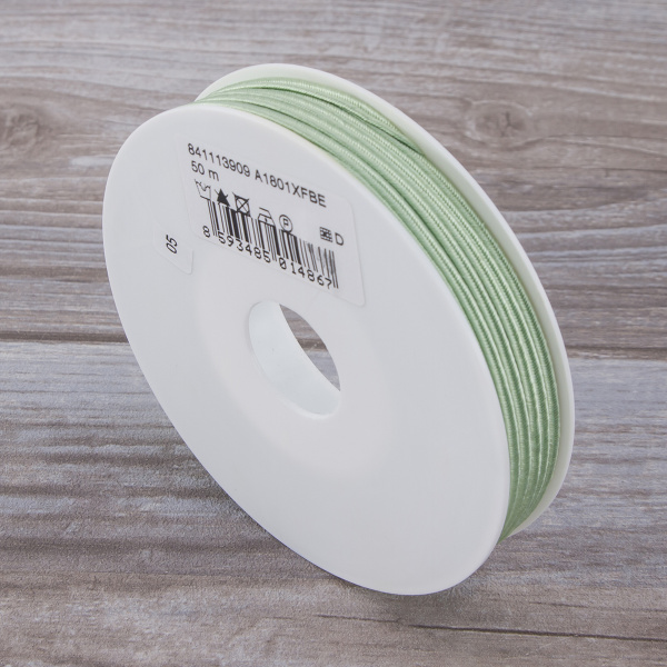 Шнур-сутаж PEGA, салатовый, 3 мм. Арт 841113909A1801