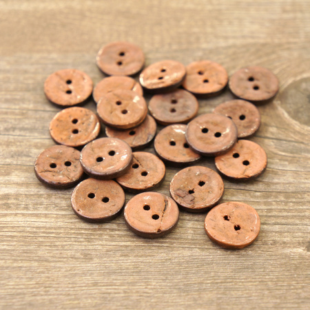 Пуговицы CONCEPT, размер 24, кокос, цвет COL.7 пыльная роза. Арт 1919H-024-COL.7