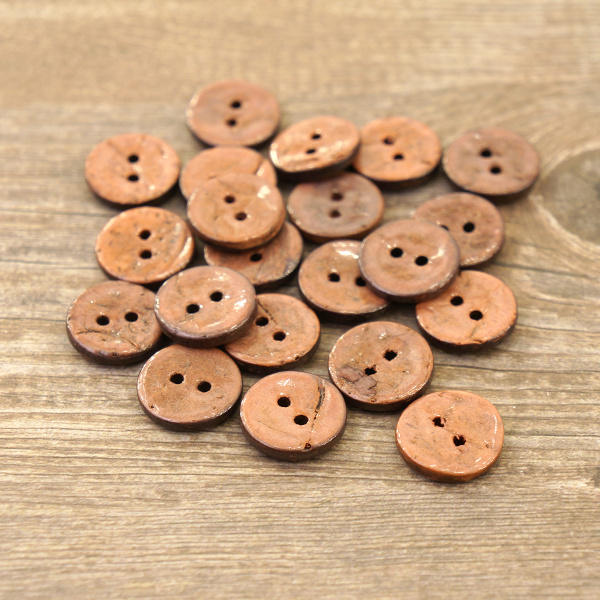 Пуговицы CONCEPT, размер 24, кокос, цвет COL.7 пыльная роза. Арт 1919H-024-COL.7