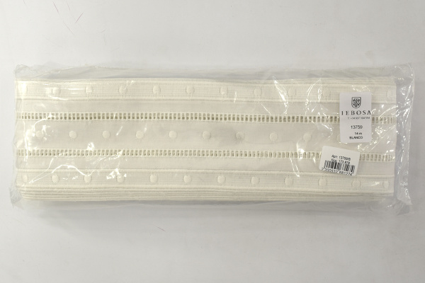 Шитье-вышивка на батисте, прошва, 90 мм, цвет белый. Арт 13759/B