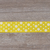 Лента репсовая SAFISA с напечатаным рисунком, 25 мм, 15 м, цвет 32, желтый. Арт 25313-25мм-32