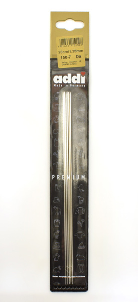 Спицы, чулочные, сталь, addiSteel №1,25, 20 см. Арт 150-7/1.25-20