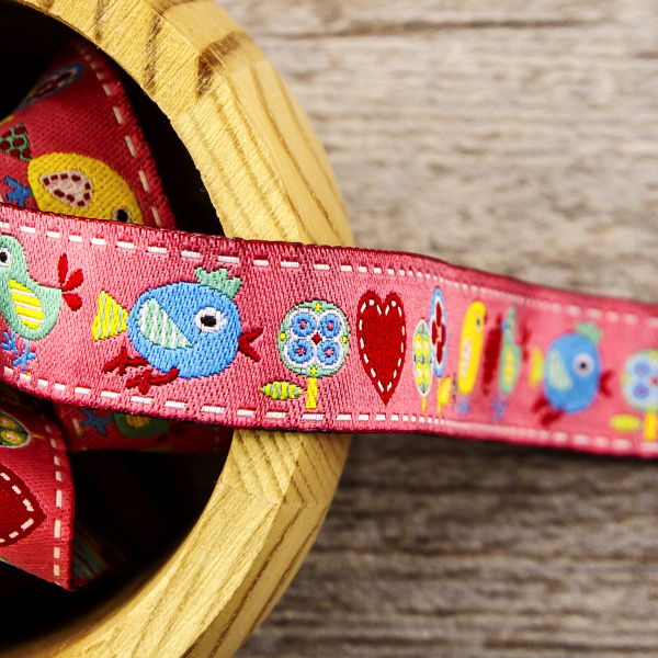 Лента жаккард SAFISA, 15 мм, 15 м, цвет 01. Арт 9184-15мм-01