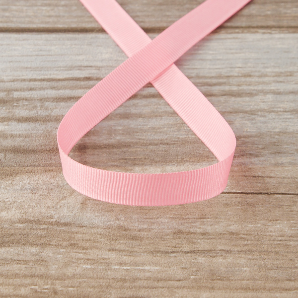 Лента репсовая SAFISA, 10 мм, 25 м, цвет 06 розово-персиковый. Арт 350-10мм-06