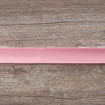 Косая бейка атласная  на блистере SAFISA, 20 мм, 2,5 м, цвет 05, розовый. Арт P06260-20мм-05          