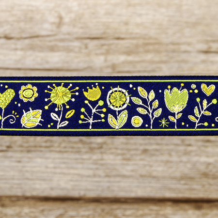 Лента жаккард SAFISA, 25 мм, 15 м, цвет 04. Арт 9218-25мм-04