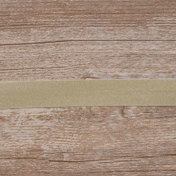 Косая бейка атласная 20 мм, 25 м, цвет 67, серо-зеленый темный. Арт 6260-20мм-67            