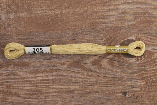 Мулине COSMO однотонный цвет  305       . Арт 25-6/305       