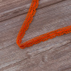 Мерсеризованное хлопковое кружево, 15 мм, цвет оранжевый. Арт 1798/17                 