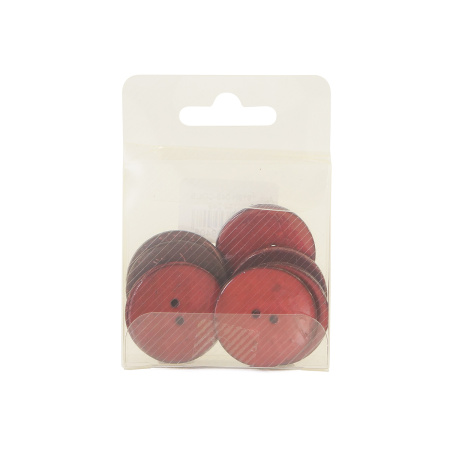 Пуговицы CONCEPT, размер 48, кокос, цвет COL.8 бордовый. Арт 1919H-048-COL.8