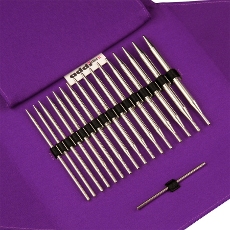 Набор круговых латунных спиц со сменными лесками addiClick by Woolly Hugs. Арт 680-2/000               