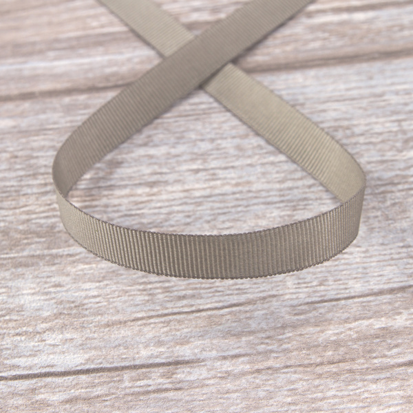 Лента репсовая SAFISA, 10мм, 25 м, цвет 67, серо-зеленый. Арт 350-10мм-67       