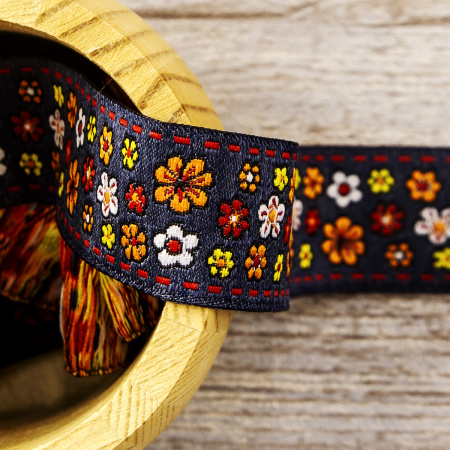 Лента жаккард SAFISA, 25 мм, 15 м, цвет 01. Арт 9164-25мм-01            