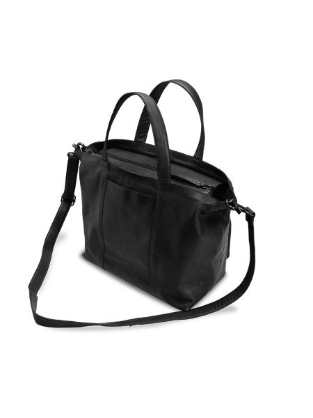 Сумка шоппер "Hiba w/zipper" Black. Арт QB-4701/Black