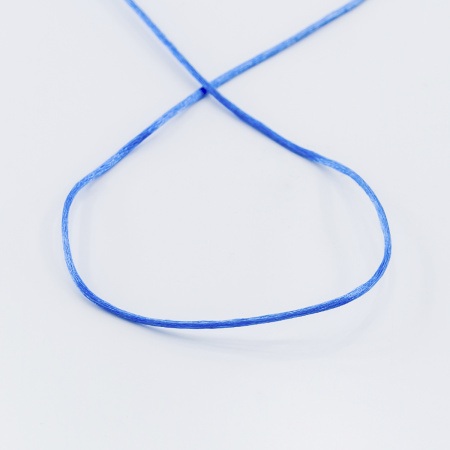 Шнур атласный SAFISA 1,5 мм, 25 м, цвет 42, голубой темный. Арт 470-42                  