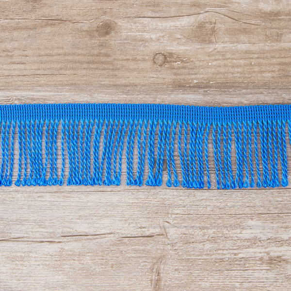 Бахрома витая, 60 мм, цвет лазурный. Арт PP-60 col.502