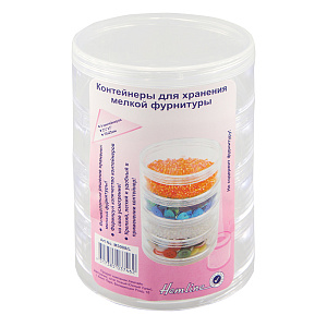 Контейнер для хранения мелкой фурнитуры, 70 х 105 мм, пластик, 4 ячейки