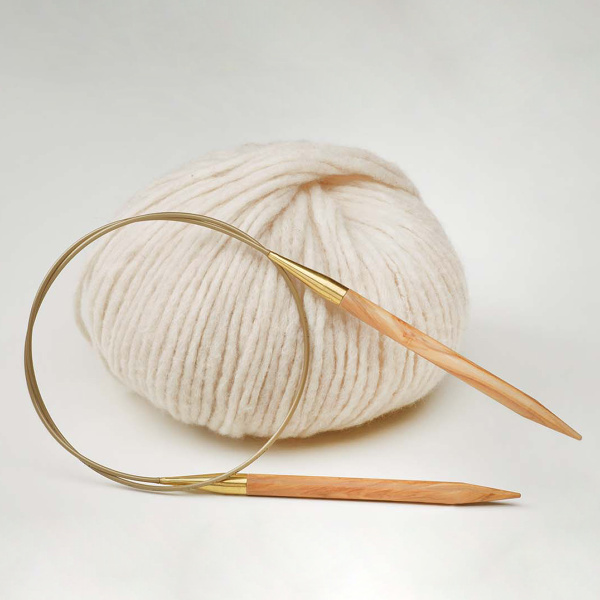 Спицы круговые из оливкового дерева, addiNature №3,5, 80 см . Арт 575-7/3.5-80