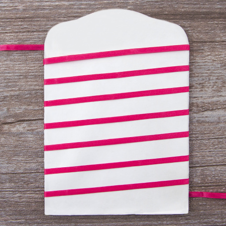 Лента для вышивания SAFISA на блистере, 4 мм, 5 м, цвет 20, малиновый. Арт P111-4мм-20             