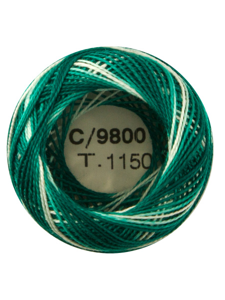 Мулине "Finca Perle"(Жемчужное"), №12,мультиколорный цвет 9800. Арт 00009/12/9800           