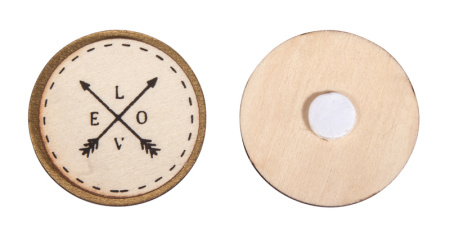 Набор декоративных самоклеющихся дисков  "Love". Арт 46195000