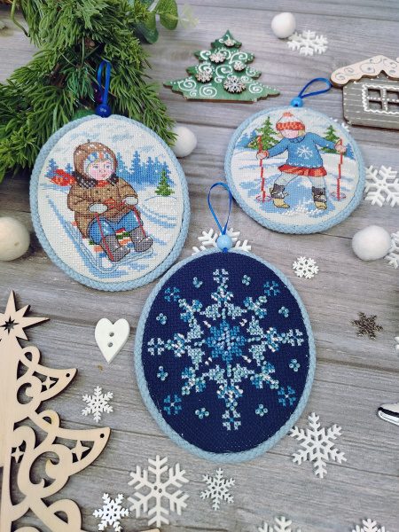 Набор для создания пинкипа  "Зимние забавы". Арт 21.002.40