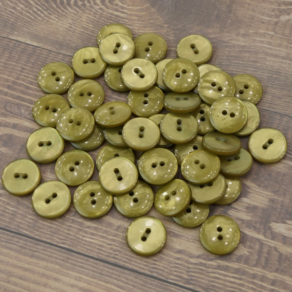 Пуговицы CONCEPT Mother of Pearl, размер 24, полиэстер, цвет COL.60. Арт 75315-024-COL.60