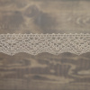 Кружево плетеное, 25 мм, цвет льняной, 100% хлопок, 5 м. Арт K-5003-186