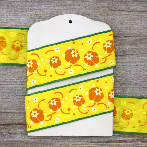 Лента с рисунком SAFISA, 40 мм, 15 м, цвет 01. Арт 25192-40мм-01           