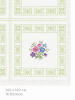 Канва в упаковке Butterfly 19 ct, 140 х 140 см, цвет №6149 белый с зеленым узором. Арт м1344/6149