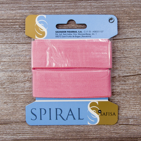 Тесьма киперная хлопковая на блистере SAFISA, 25 мм, 2 м , цвет 05, розовый. Арт P00260C-25мм-05         