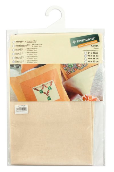 Канва в упаковке Murano Lugana 32 ct, 48 х 68 см, цвет №264. Арт н3984/264                