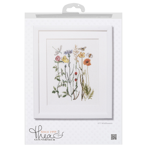 Набор для вышивания "Полевые цветы", канва лён 32 ct. Арт 577