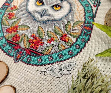 Набор для вышивания "Белый филин". Арт 03.017.21