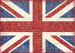 Бумага рисовая мини - формат "Флаг Соединенного Королевства"