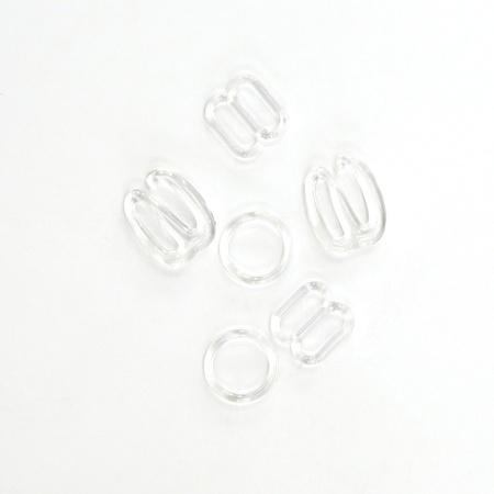 Крючки и застежки для бретелек бюстгальтера 9 мм. Арт 470.9.C/G002