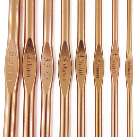 Набор крючков, вязальных, алюминиевых, Hemline, 15 см. Арт +T15300650/RG