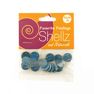 Пуговицы "Shellz & Natural" Round River Shell Dangles