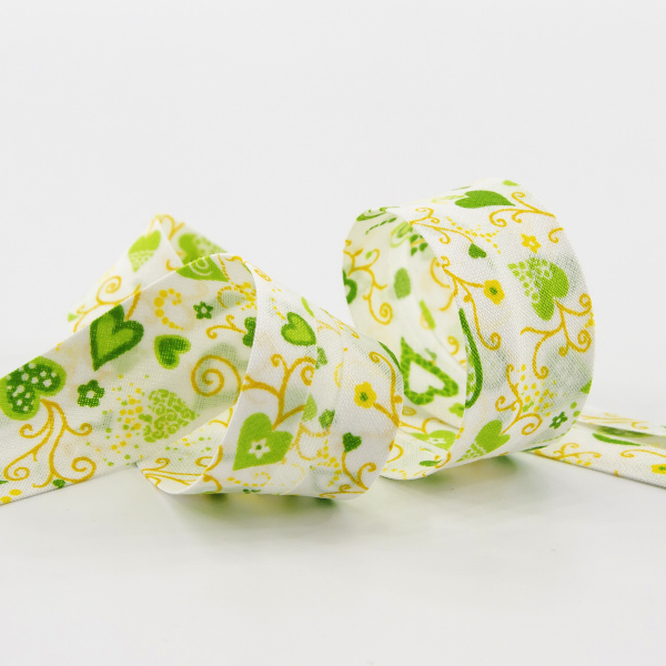 Косая бейка с рисунком SAFISA арт. 6518, 20 мм, 20 м, цвет 03. Арт 6518-20мм-03