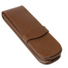 Футляр кожаный "Leather Case Classic" для двух ручек, цвет коричневый. Арт 41049