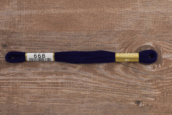 Мулине COSMO однотонный цвет  668       . Арт 25-6/668       