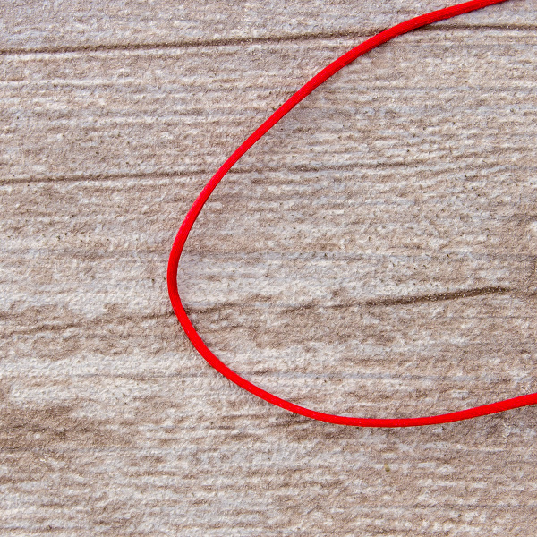 Шнур атласный мини-рулон, 1,5 мм, 4,5 м, цвет 14, красный. Арт P00470-1,5мм-14         