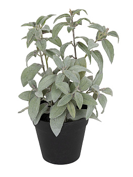 Цветок декоративный в кашпо "Шалфей". Арт 106231-801